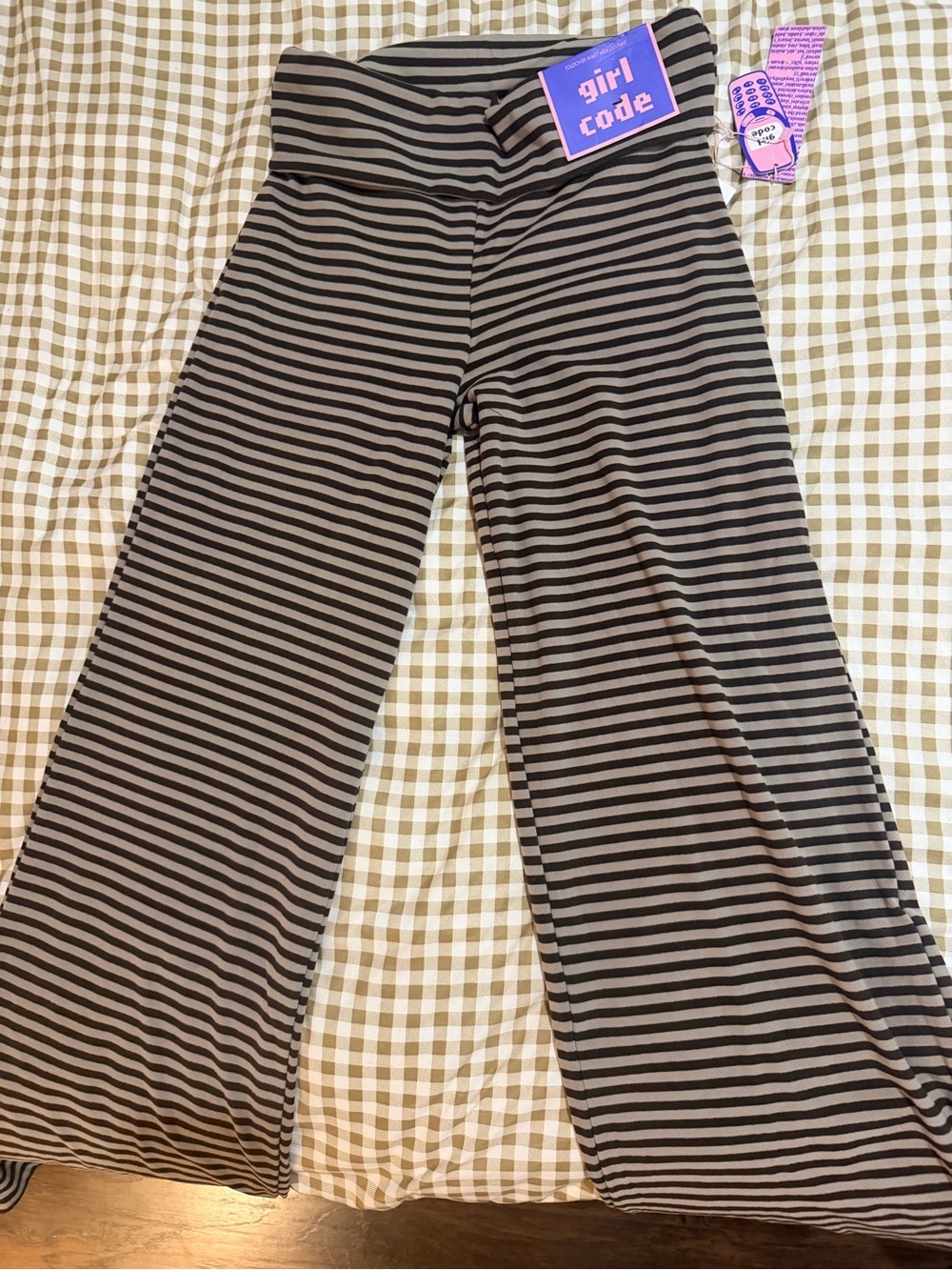 Striped Wide-Leg Bottoms